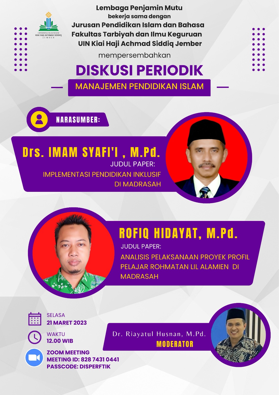 Kaji Madrasah, Dua Dosen MPI Ikuti Diskusi Periodik